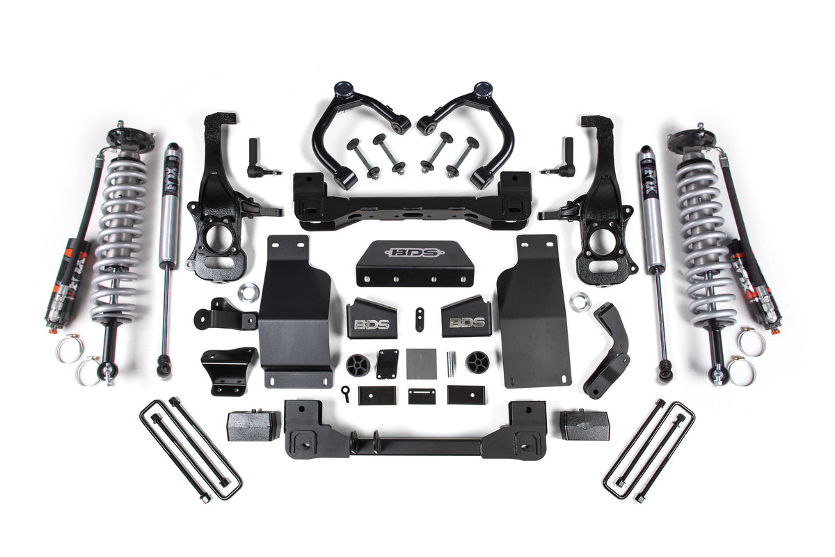 4 Inch Lift Kit | FOX 2.5 Performance Elite Coil-Over | Chevy Silverado or GMC Sierra 1500 (19-24) 4WD | Diesel - BDS...