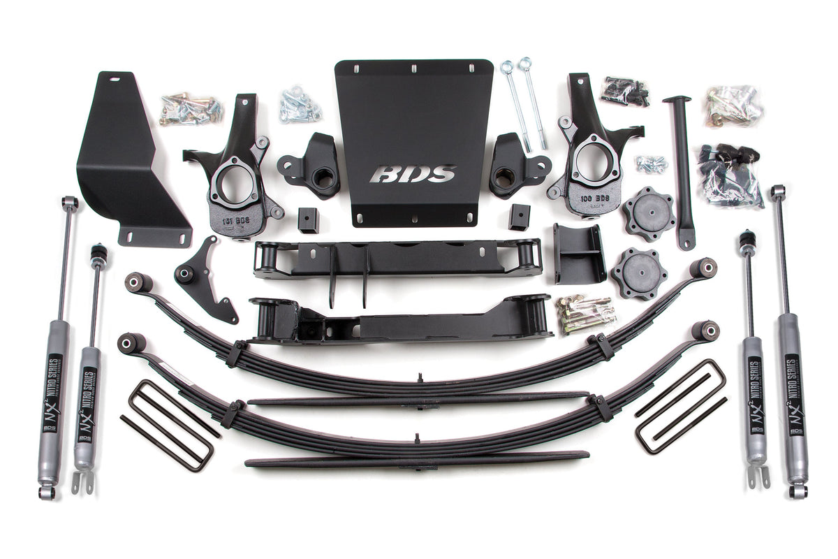 6 Inch Lift Kit | Chevy Silverado or GMC Sierra 1500 (99-06) 4WD - BDS Suspension BDS180H