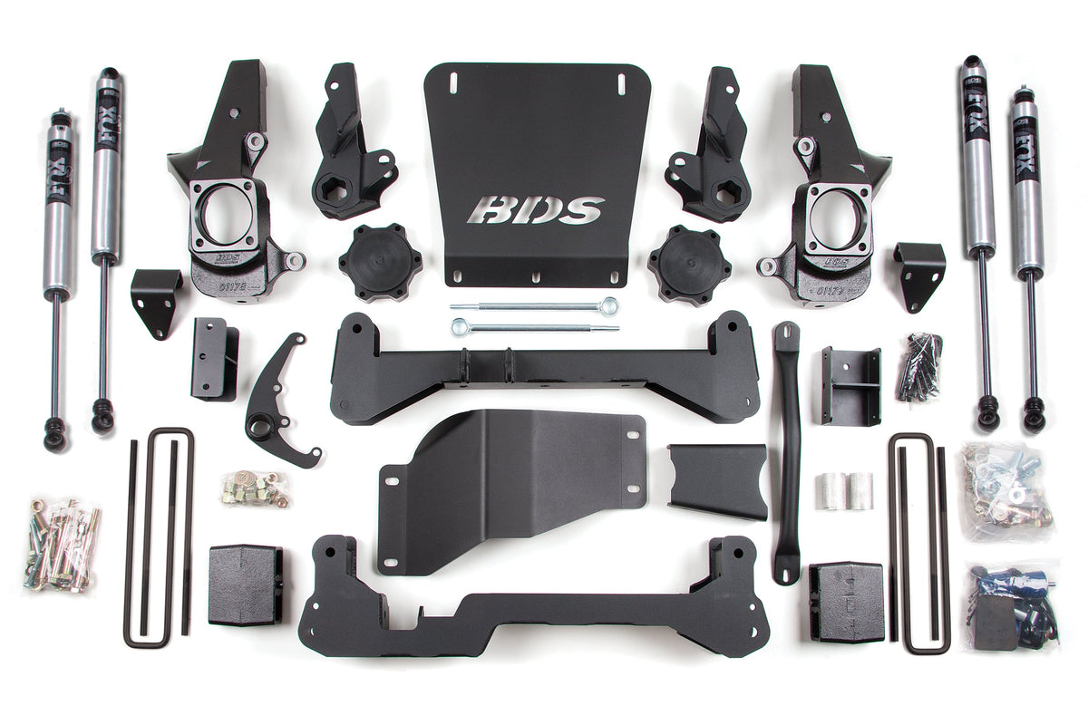 7 Inch Lift Kit | Chevy Silverado or GMC Sierra 2500HD/3500 (01-10) 4WD - BDS Suspension BDS1818H