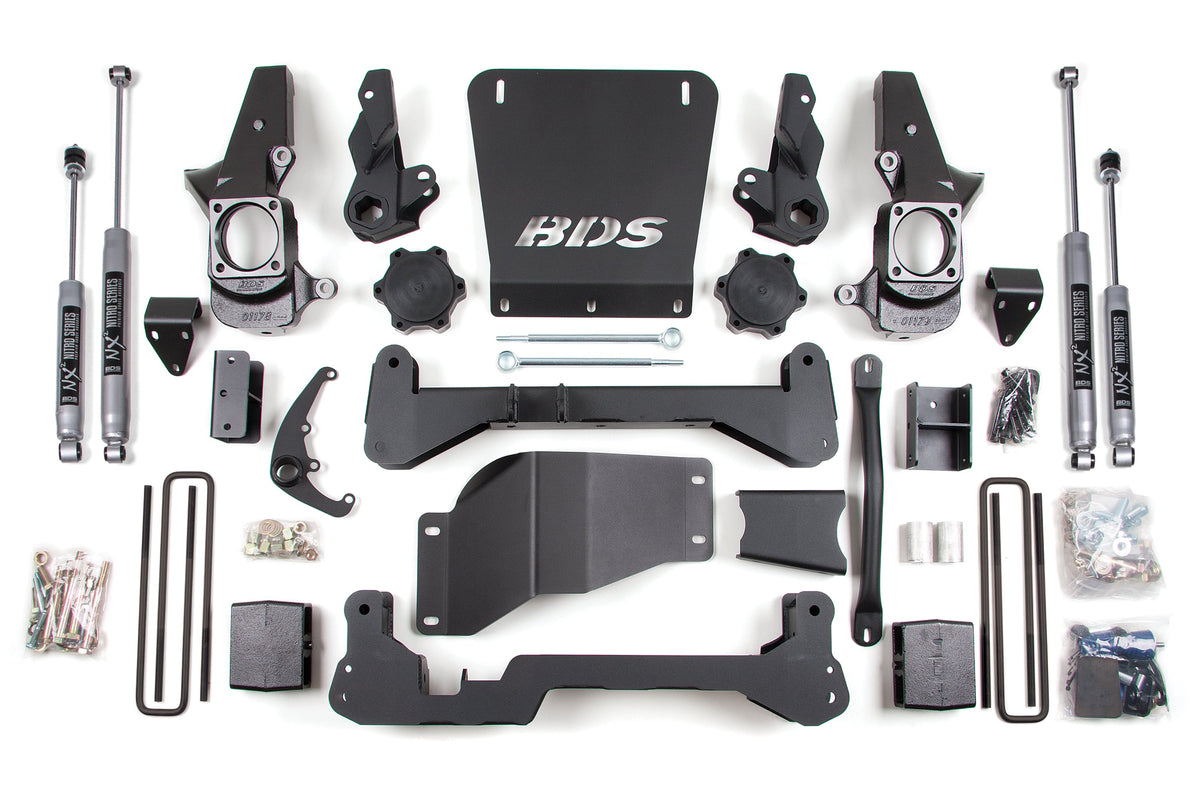 7 Inch Lift Kit | Chevy Silverado or GMC Sierra 2500HD/3500 (01-10) 4WD - BDS Suspension BDS1818FS