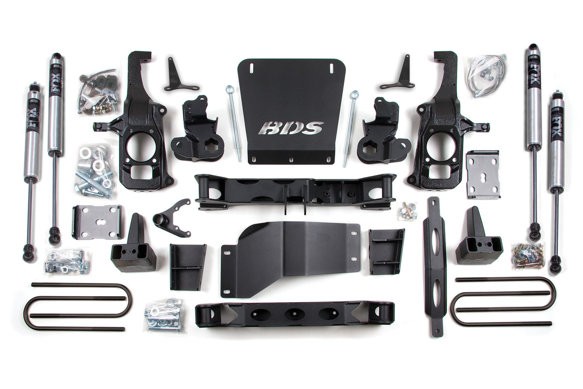 6.5 Inch Lift Kit | Chevy Silverado or GMC Sierra 2500HD/3500 (11-19) 2/4WD - BDS Suspension BDS196H