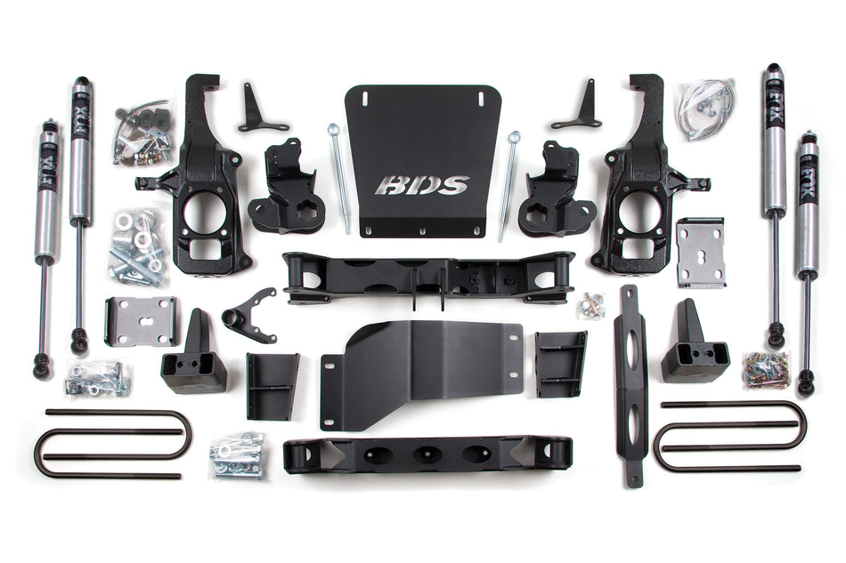 6.5 Inch Lift Kit | Chevy Silverado or GMC Sierra 2500HD/3500 (11-19) 2/4WD - BDS Suspension BDS196H