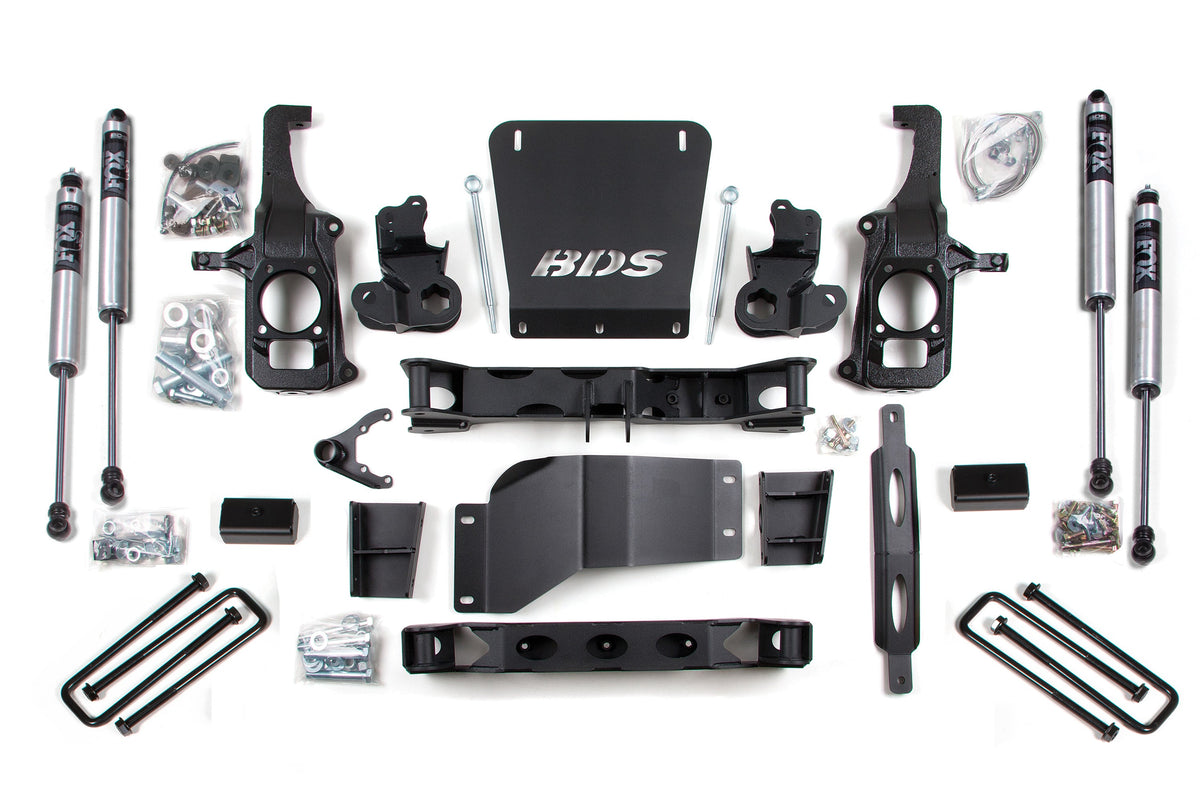 6.5 Inch Lift Kit | Chevy Silverado or GMC Sierra 2500HD/3500 (11-19) 2/4WD - BDS Suspension BDS197H