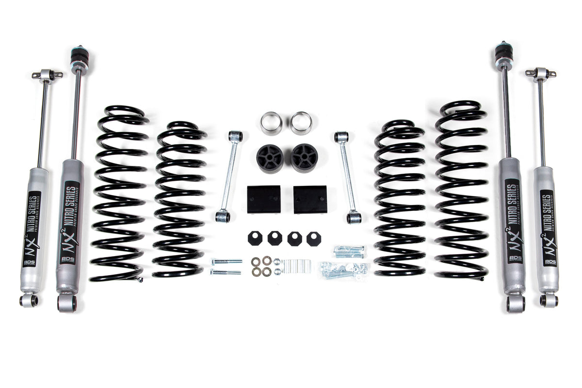 2 Inch Lift Kit | Coil Spring | Jeep Wrangler JK (12-18) 4-Door - BDS Suspension BDS1430FS