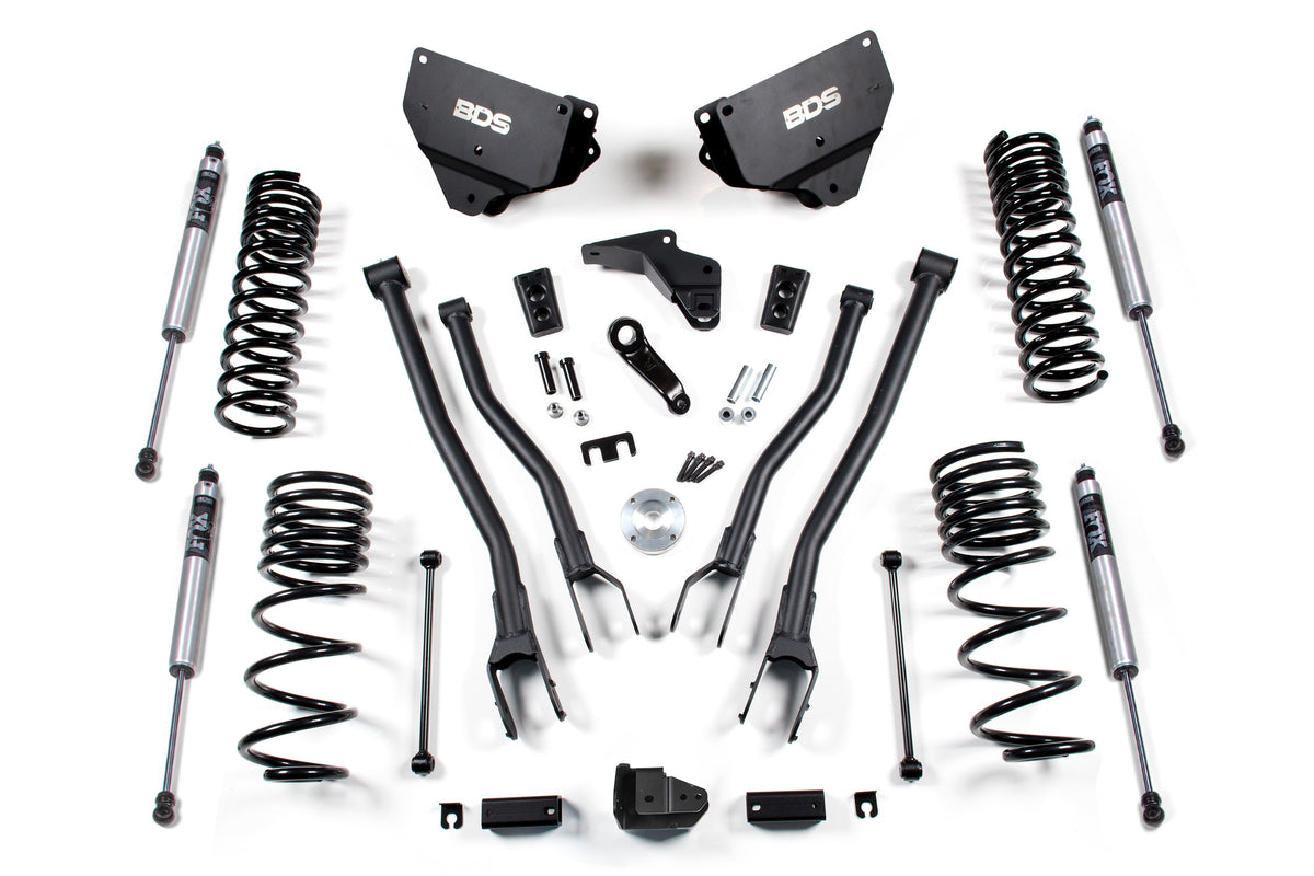 4 Inch Lift Kit w/ 4-Link | Ram 2500 (14-18) 4WD | Gas - BDS Suspension BDS1611H