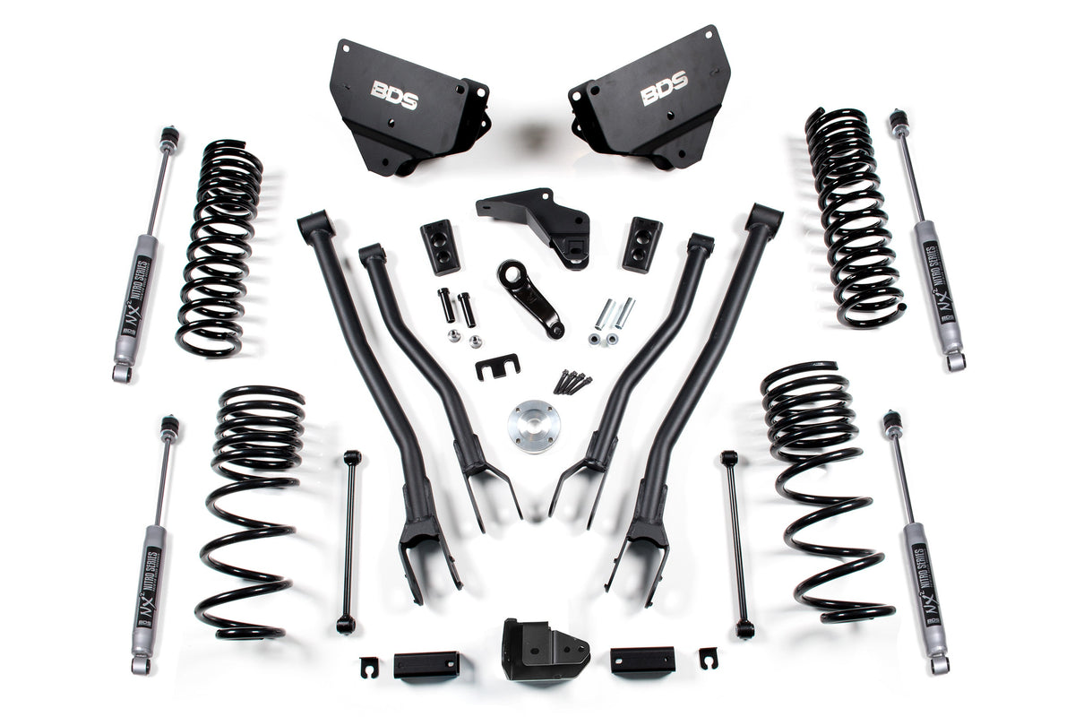 4 Inch Lift Kit w/ 4-Link | Ram 2500 (14-18) 4WD | Diesel - BDS Suspension BDS1602FPE