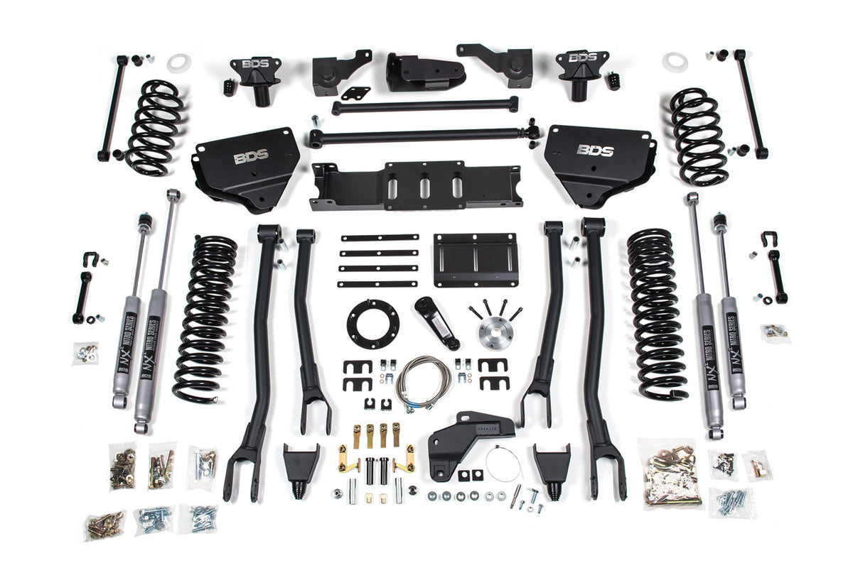 8 Inch Lift Kit w/ 4-Link | Ram 2500 (14-18) 4WD | Diesel - BDS Suspension BDS1626FS