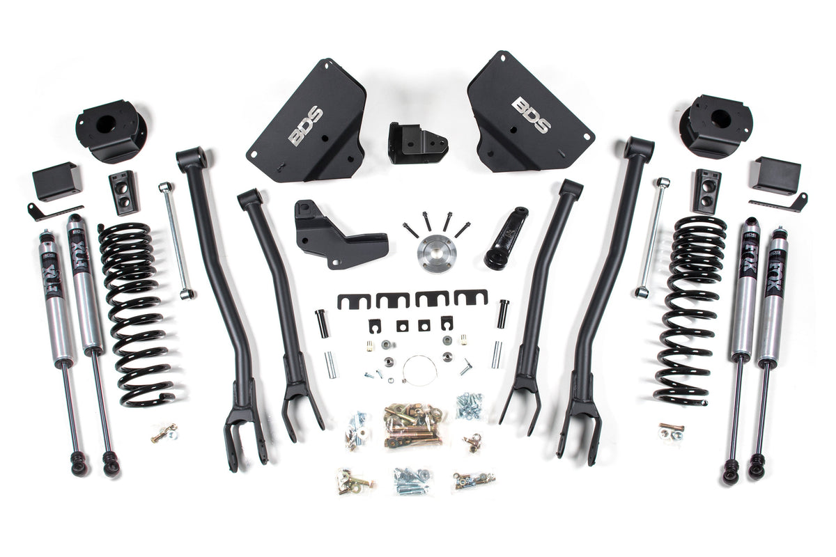 4 Inch Lift Kit w/ 4-Link | Ram 2500 w/ Rear Air Ride (14-18) 4WD | Gas - BDS Suspension BDS1634H