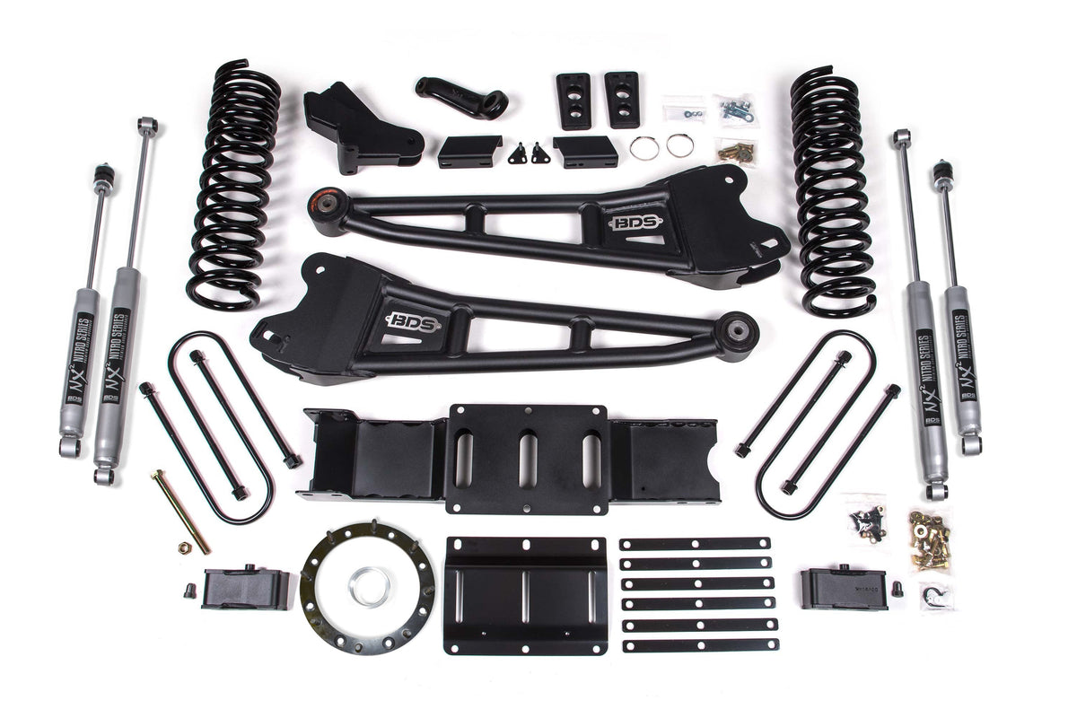 4 Inch Lift Kit w/ Radius Arm | Ram 3500 (19-24) 4WD | Gas - BDS Suspension BDS1700FPE
