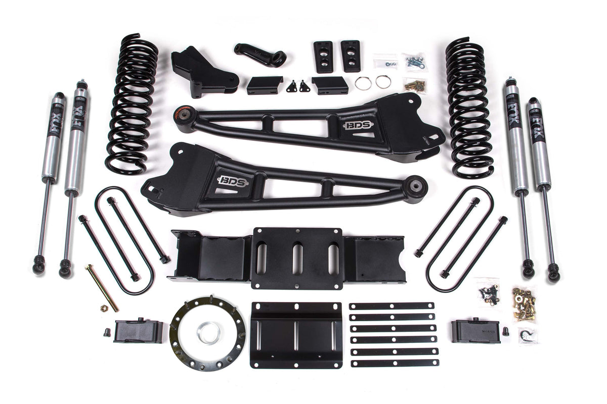 4 Inch Lift Kit w/ Radius Arm | 3 Inch Rear Block | Ram 3500 (19-24) 4WD | Diesel - BDS Suspension BDS1658H