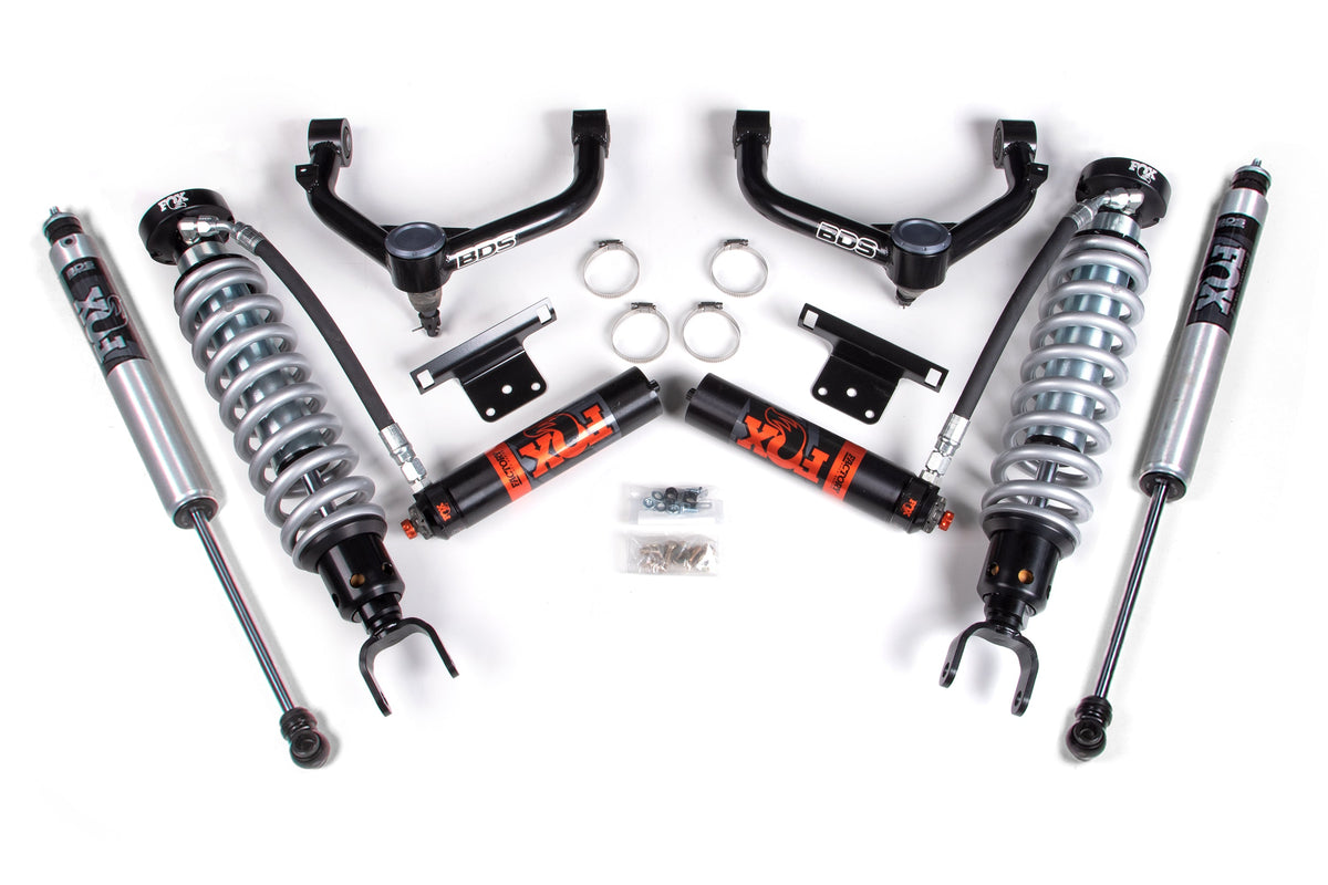 14-18 Ram 1500 4WD (Diesel) 2 Inch Coilover Upgrade Kit, 0 Inch Rear Lift - Fox 2.5 Factory Race Series C/O, Fox 2.0 IFP...