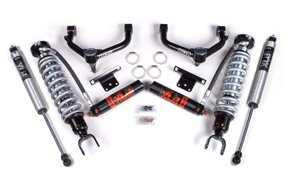 14-18 Ram 1500 4WD (Diesel) 2 Inch Coilover Upgrade Kit, 0 Inch Rear Lift - Fox 2.5 Factory Race Series C/O, Fox 2.0 IFP...