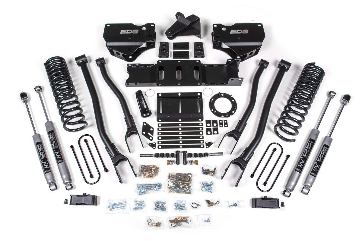 4 Inch Lift Kit w/ 4-Link | Ram 3500 (19-23) 4WD | Diesel - BDS Suspension BDS1670FPE