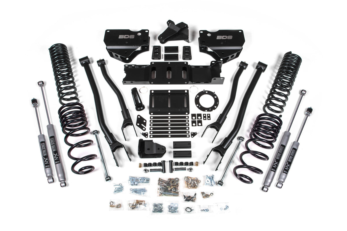 4 Inch Lift Kit w/ 4-Link | Ram 2500 (19-26) 4WD | Gas - BDS Suspension BDS1675FPE