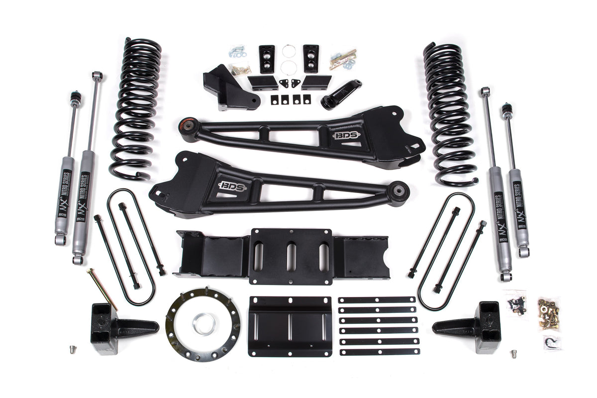 6 Inch Lift Kit w/ Radius Arm | Ram 3500 (19-24) 4WD | Diesel - BDS Suspension BDS1685FS