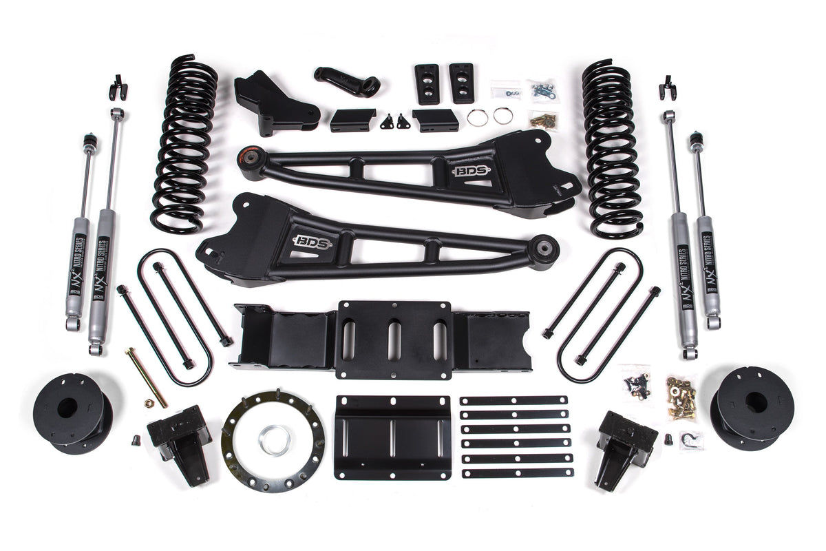 6 Inch Lift Kit w/ Radius Arm | Ram 3500 w/ Rear Air Ride (19-24) 4WD | Diesel - BDS Suspension BDS1724FS