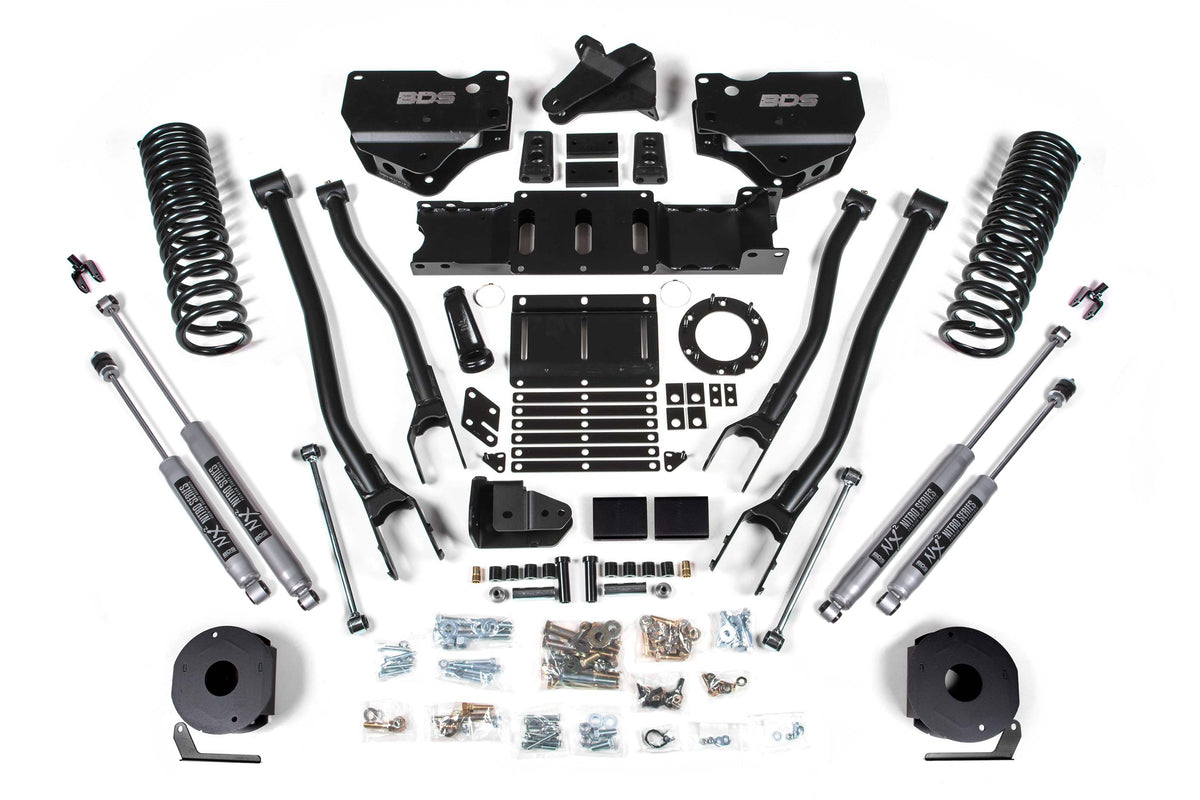 5.5 Inch Lift Kit w/ 4-Link | Ram 2500 w/ Rear Air Ride (19-24) 4WD | Gas - BDS Suspension BDS1739FS