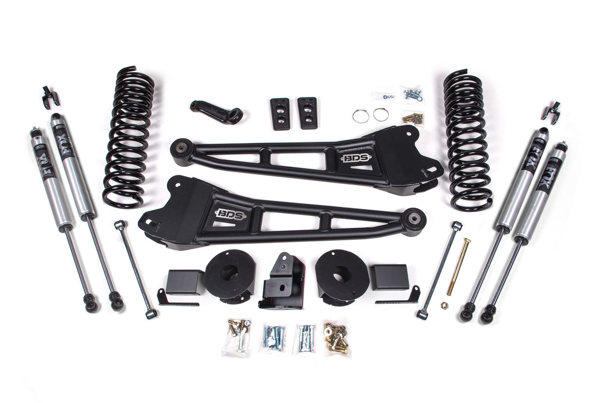 4 Inch Lift Kit w/ Radius Arm | Ram 2500 w/ Rear Air Ride (14-18) 4WD | Gas - BDS Suspension BDS1774H