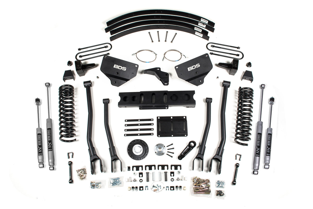 8 Inch Lift Kit w/ 4-Link | Ram 3500 (13-18) 4WD | Diesel - BDS Suspension BDS1614FS
