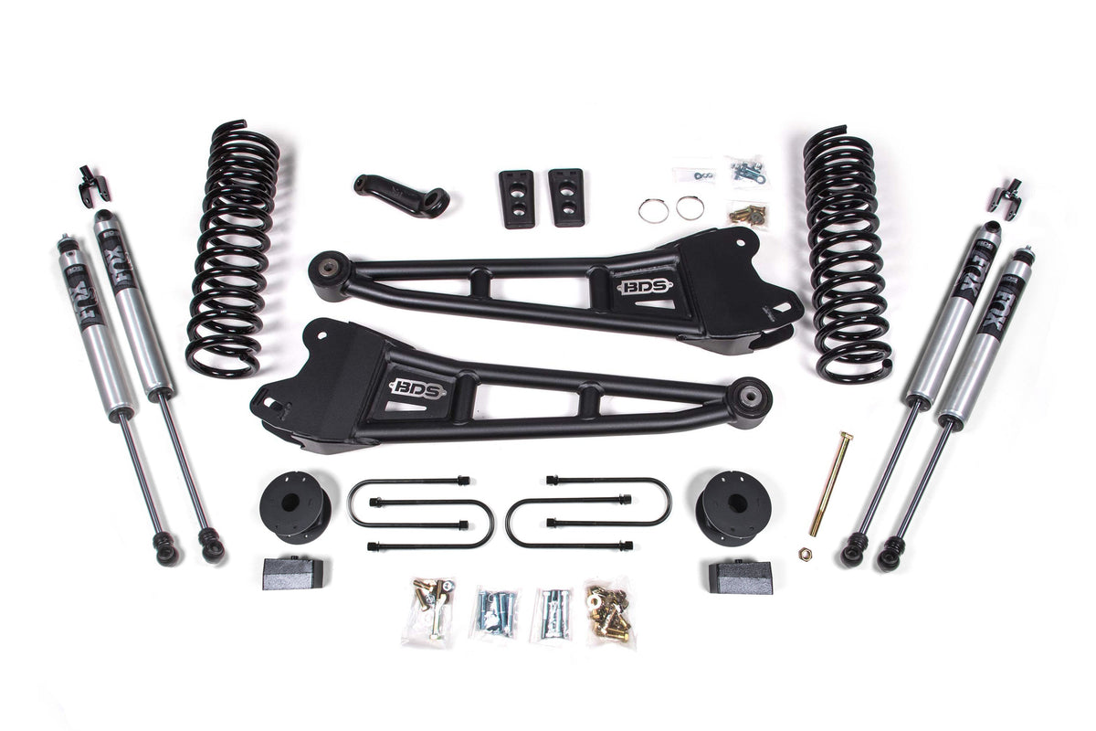 4 Inch Lift Kit w/ Radius Arm | Ram 3500 w/ Rear Air Ride (13-18) 4WD | Diesel - BDS Suspension BDS1792H