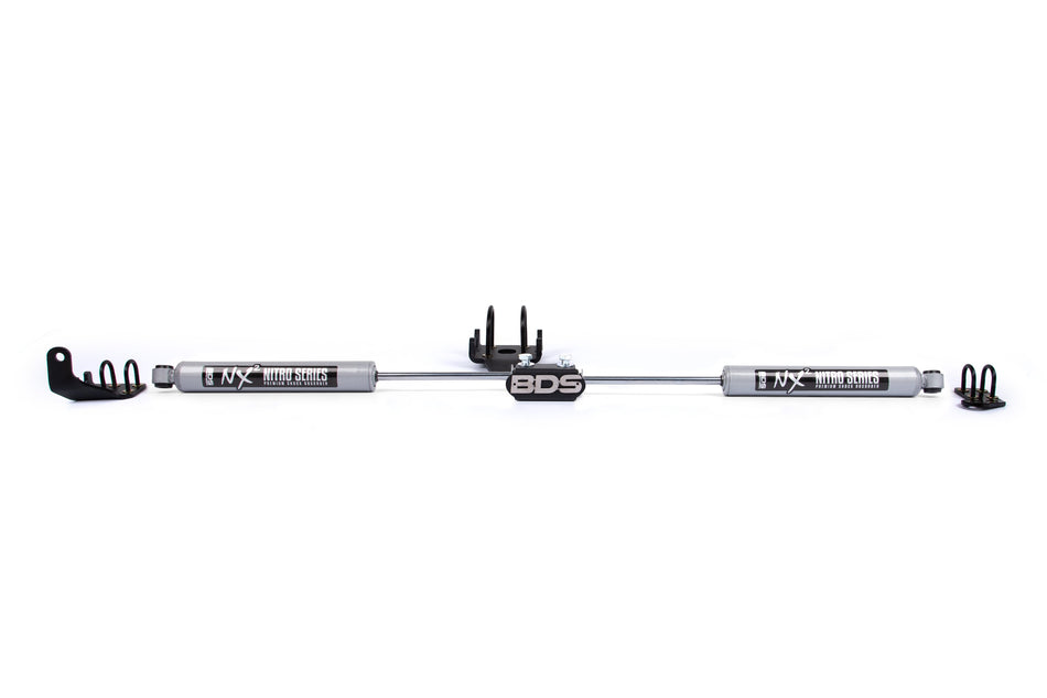Dual Steering Stabilizer Kit w/ NX2 Shocks | Dodge Ram 1500 (94-01) and 2500/3500 Y-Style (94-08) 4WD - BDS Suspension...