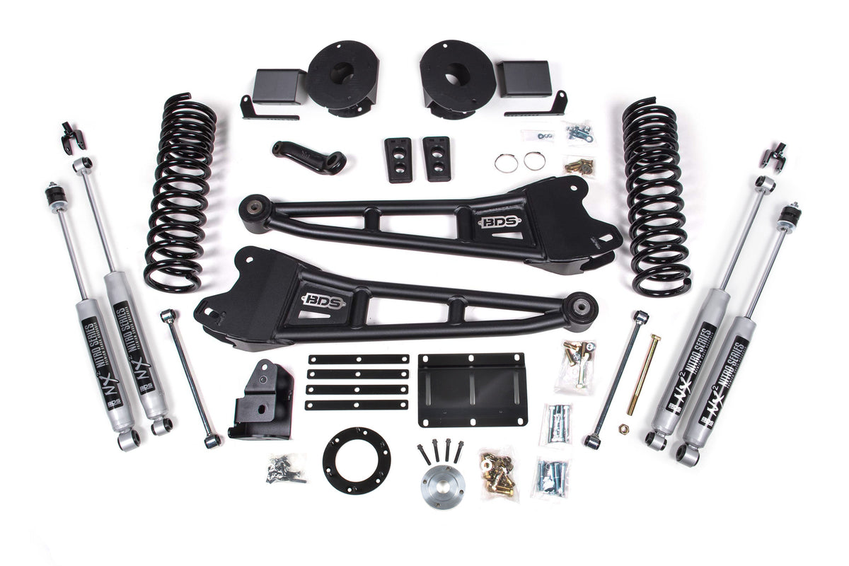 5.5 Inch Lift Kit w/ Radius Arm | Ram 2500 w/ Rear Air Ride (14-18) 4WD | Gas - BDS Suspension BDS2103FS