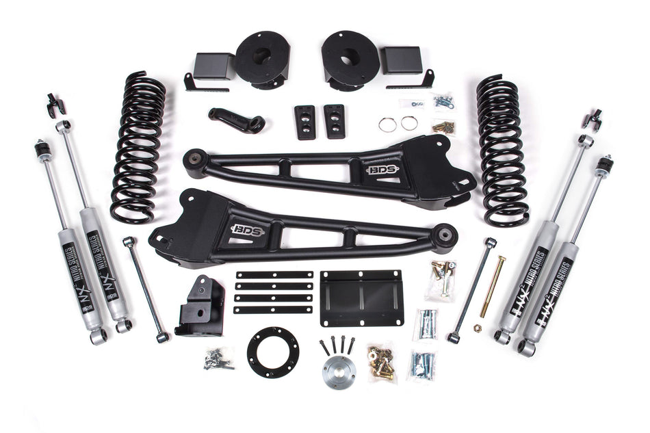 6 Inch Lift Kit w/ Radius Arm | Ram 2500 w/ Rear Air Ride (14-18) 4WD | Diesel - BDS Suspension BDS2102FS
