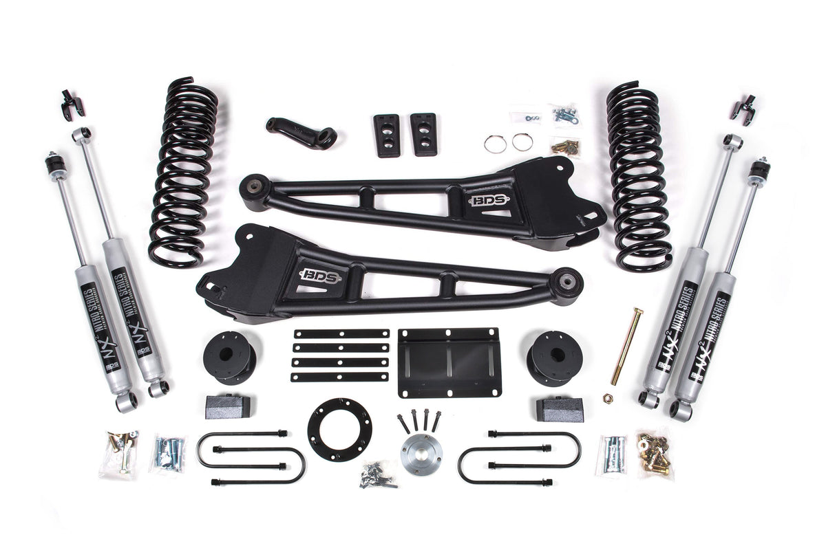 6 Inch Lift Kit w/ Radius Arm | Ram 3500 w/ Rear Air Ride (13-18) 4WD | Diesel - BDS Suspension BDS2106FS