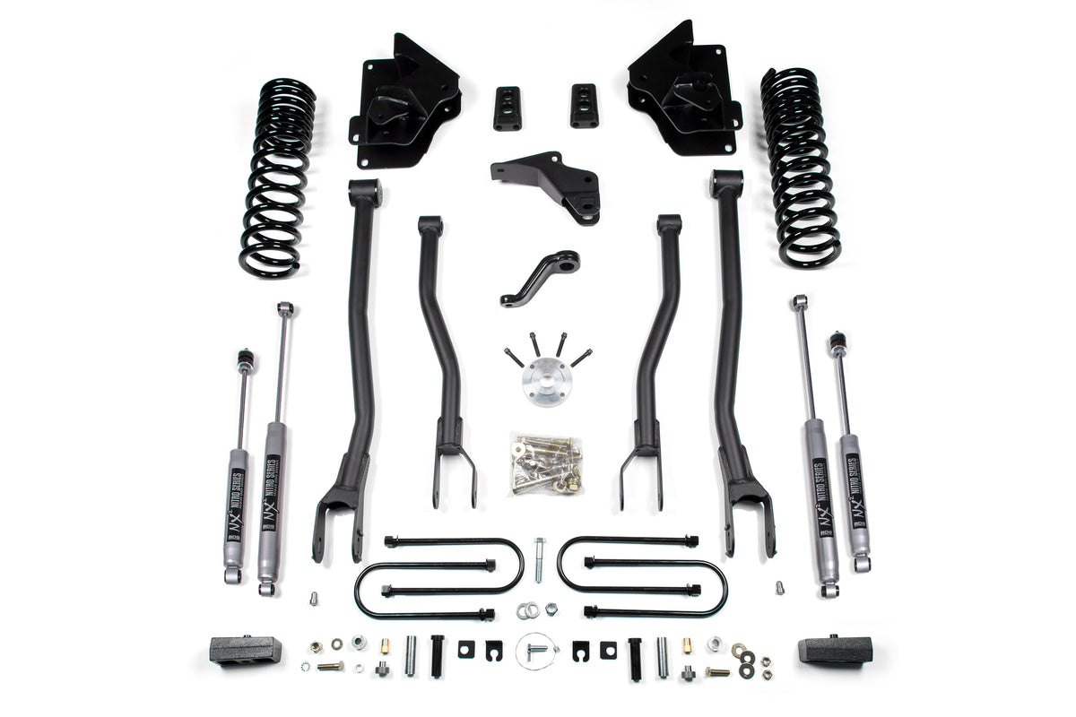4 Inch Lift Kit w/ 4-Link | Ram 3500 (13-18) 4WD | Gas - BDS Suspension BDS1613FPE