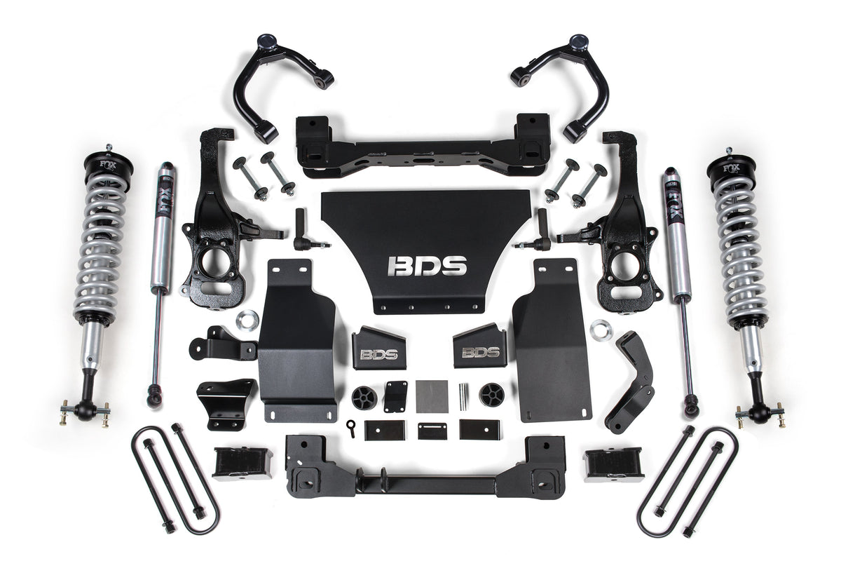 4 Inch Lift Kit | FOX 2.5 Performance Elite Coil-Over | Chevy Silverado or GMC Sierra 1500 (25-26) 4WD | Diesel - BDS...