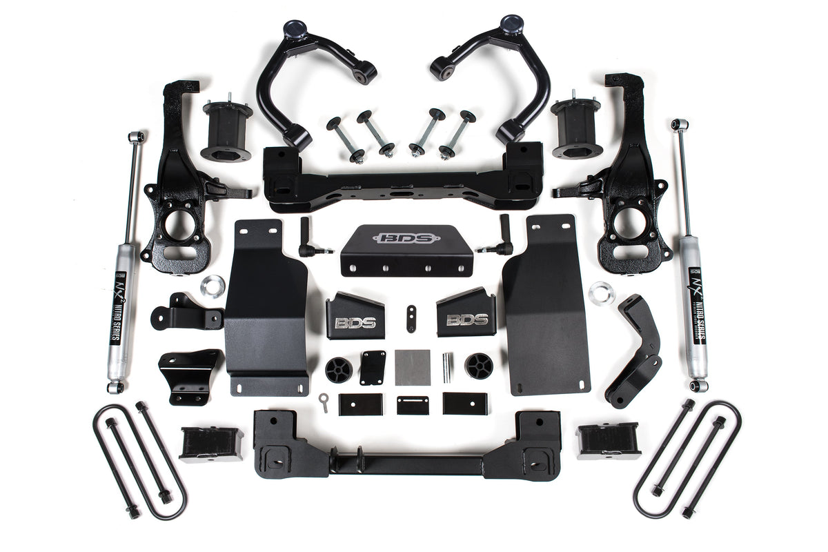 4 Inch Lift Kit | Chevy Silverado or GMC Sierra 1500 (25-26) 4WD | Diesel - BDS Suspension BDS1853FS