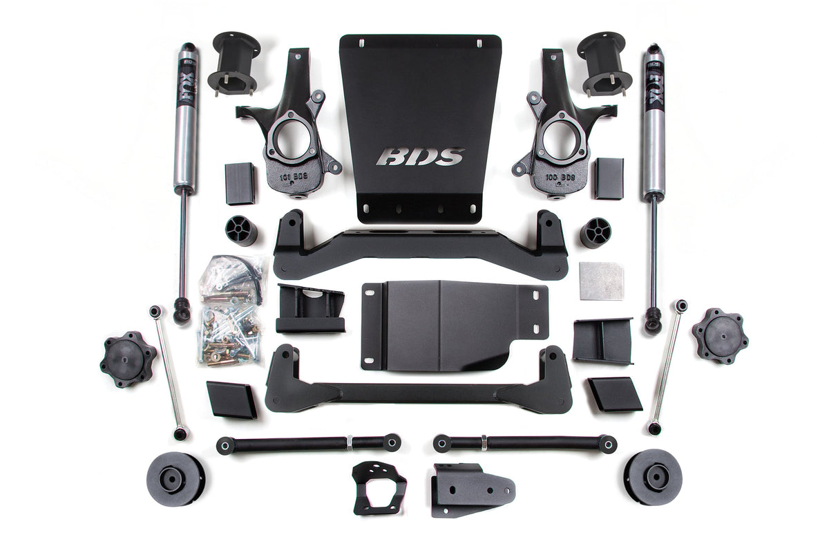 07-14 Chevrolet SUV - GMC SUV 4WD 4.5 Inch Suspension Lift Kit, 3 Inch Rear Lift, Spacer, Fox 2.0 IFP Performance Series...