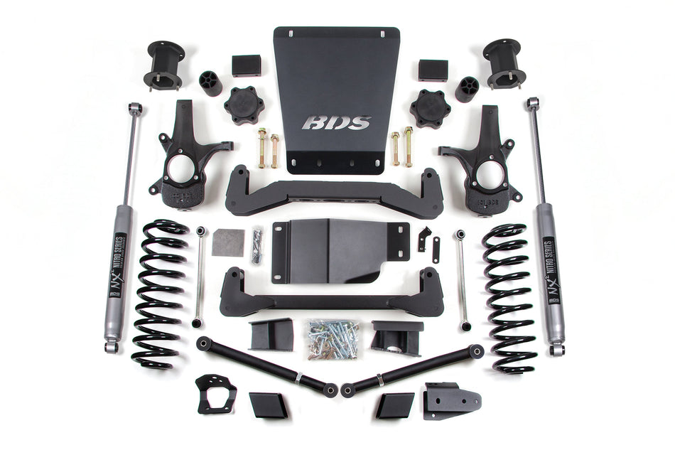 07-14 Chevrolet SUV - GMC SUV 4WD 6 Inch Suspension Lift Kit, 5 Inch Rear Lift, Coil Spring, NX2 Nitro Series Shocks -...