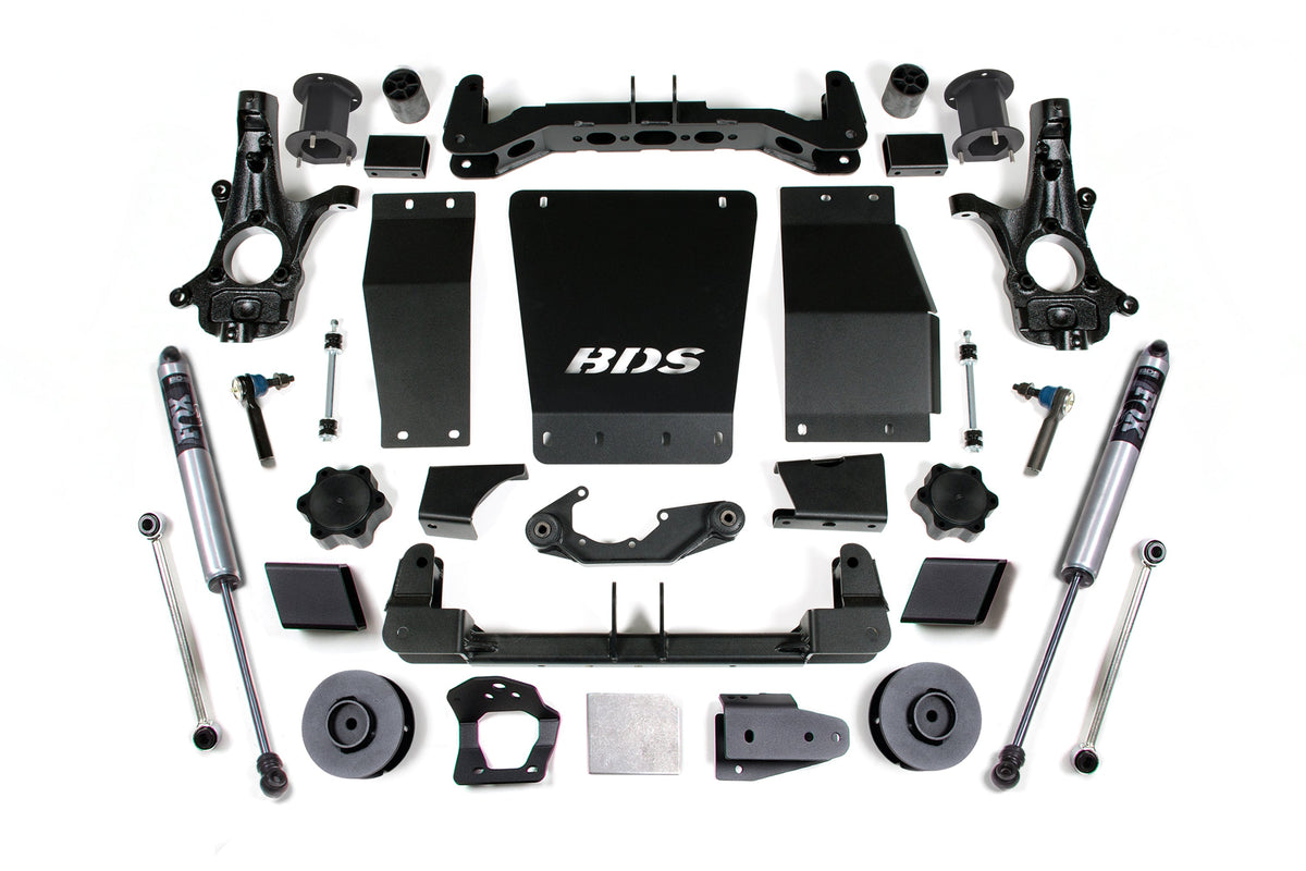 15-20 Chevrolet SUV - GMC SUV 4WD 4.5 Inch Suspension Lift Kit (Cast Steel), 3 Inch Rear Lift, Spacer, Fox 2.0 IFP...
