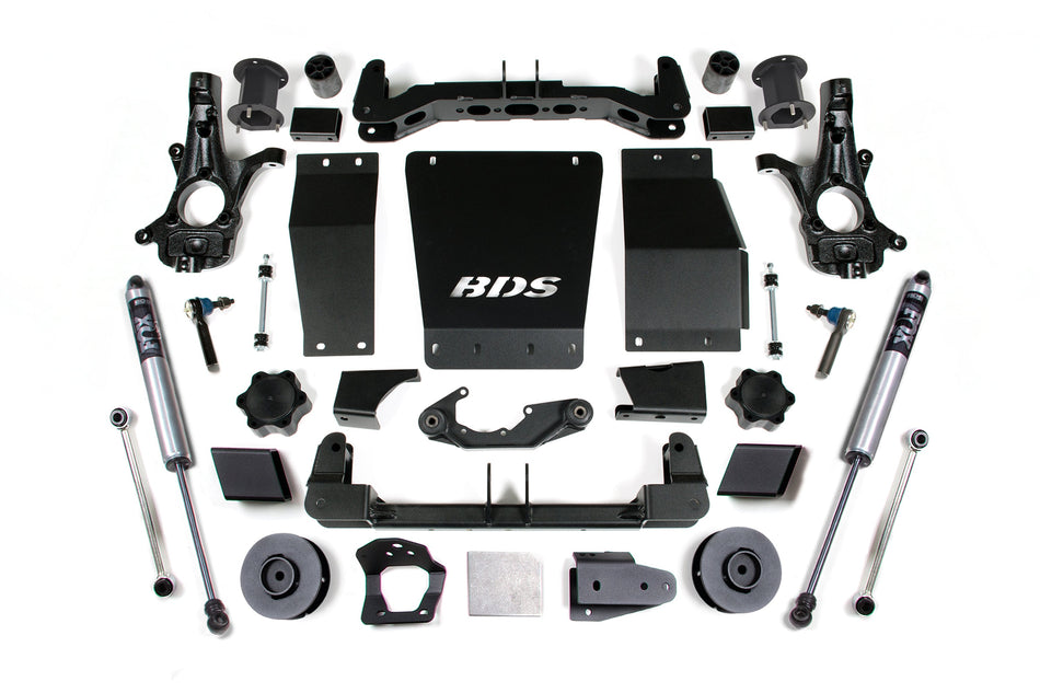 15-20 Chevrolet SUV - GMC SUV 4WD 4.5 Inch Suspension Lift Kit (Cast Steel), 3 Inch Rear Lift, Spacer, Fox 2.0 IFP...