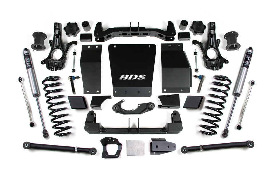 15-20 Chevrolet SUV - GMC SUV 4WD 6 Inch Suspension Lift Kit (Cast Steel), 5 Inch Rear Lift, Coil Spring, Fox 2.0 IFP...
