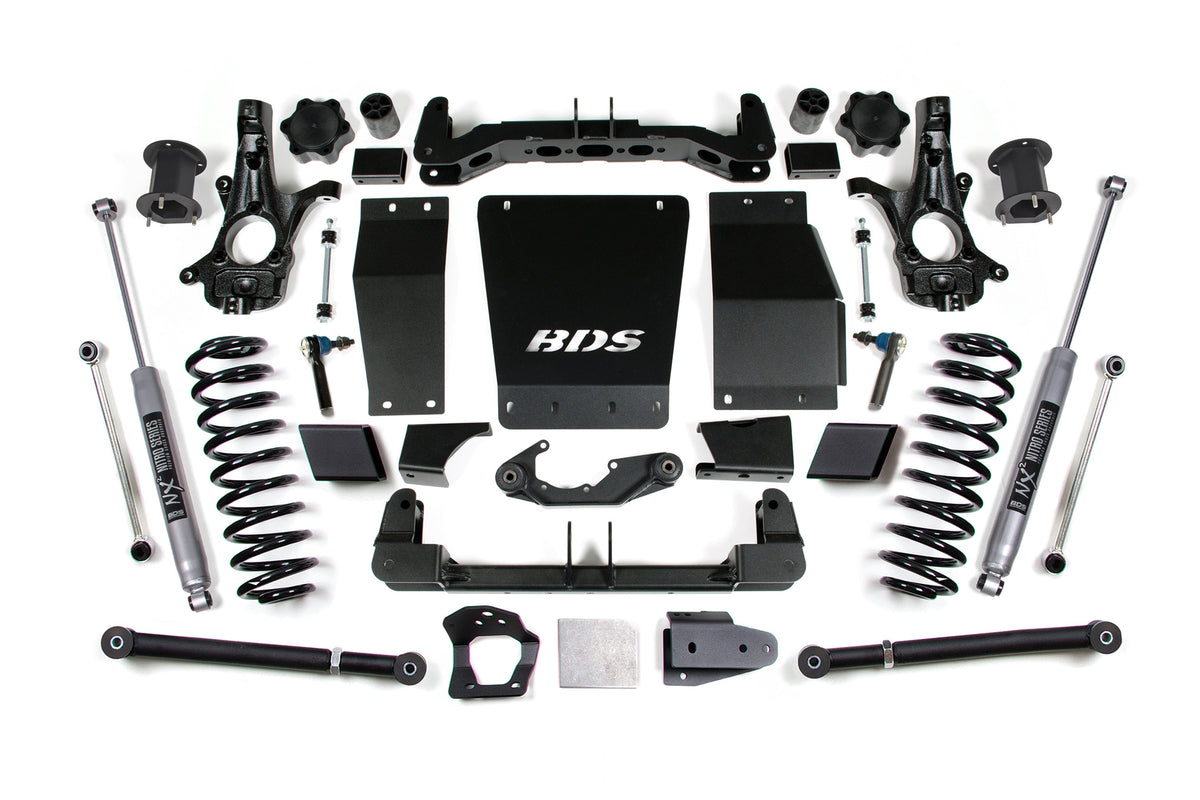 15-20 Chevrolet SUV - GMC SUV 4WD 6 Inch Suspension Lift Kit (Cast Steel), 5 Inch Rear Lift, Coil Spring, NX2 Nitro...