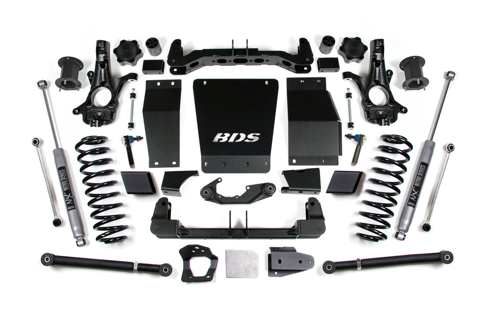 15-20 Chevrolet SUV - GMC SUV 4WD 6 Inch Suspension Lift Kit (Cast Steel), 5 Inch Rear Lift, Coil Spring, NX2 Nitro...