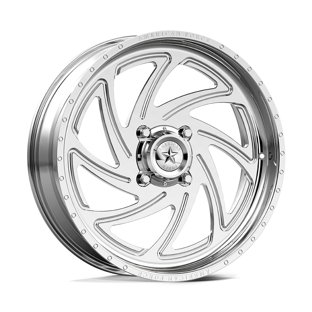 American Force Seven SS UTV 24x7 Polished Wheel - 4x156, 0mm Offset