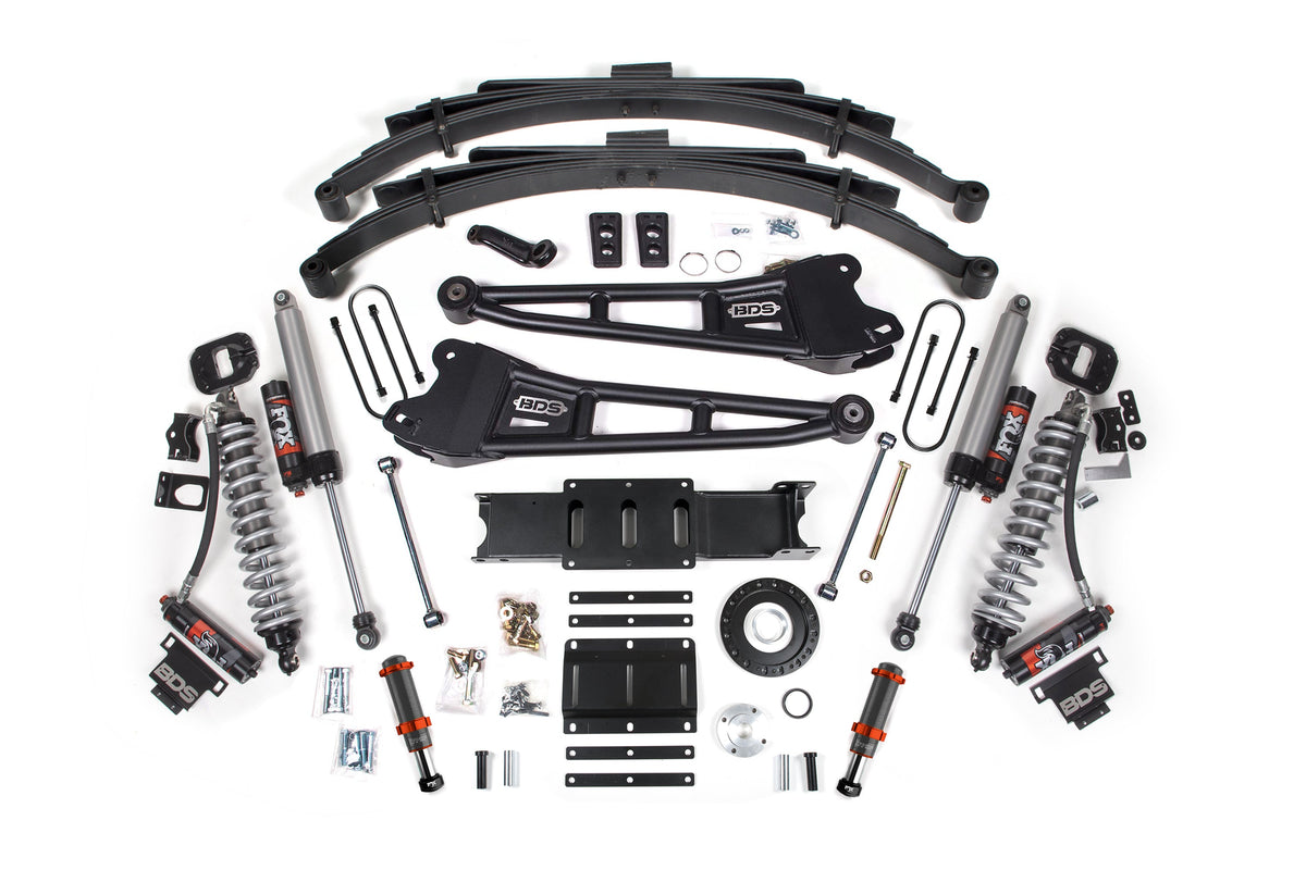 13-18 Ram 3500 (Diesel) 6 Inch Coilover Conversion Kit, 4.5 Inch Rear Lift, Leaf Spring, 8 Bolt - Fox 2.5 Performance...