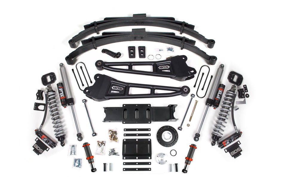 13-18 Ram 3500 (Diesel) 6 Inch Coilover Conversion Kit, 4.5 Inch Rear Lift, Leaf Spring, 8 Bolt - Fox 2.5 Performance...