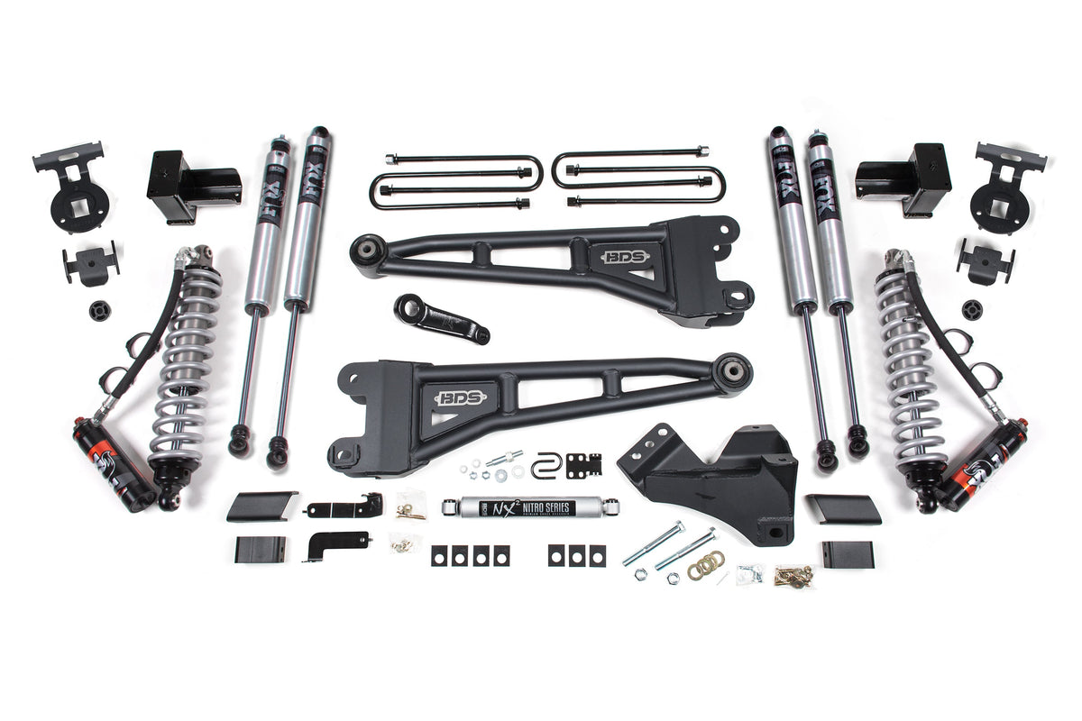 5 Inch Lift Kit w/ Radius Arm | FOX 2.5 Performance Elite Coilover | Ford F250/F350 Super Duty (23-26) 4WD | Diesel - BDS...