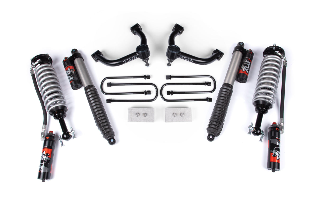 21-25 Ford F-150 3 Inch Suspension Lift Kit, Incl/ Sensor UCAs - Fox 2.5 Performance Elite Series C/O Front, Fox 2.0 IFP...
