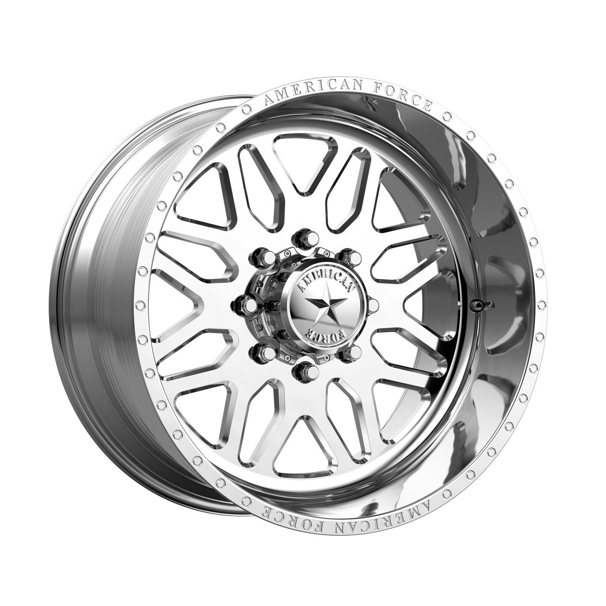 American Force Trax SS 22x12 Polished wheel
