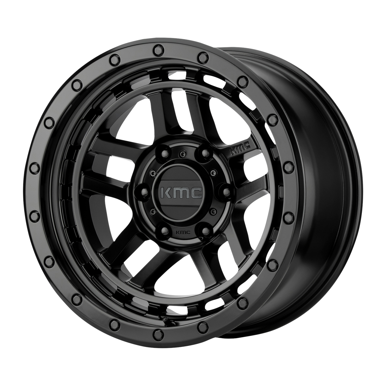 KMC Recon 17x8.5 Satin Black wheel