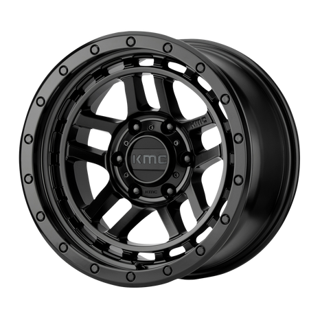 KMC Recon 17x8.5 Satin Black wheel