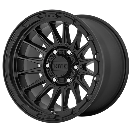 KMC Impact 17x8 Satin Black wheel
