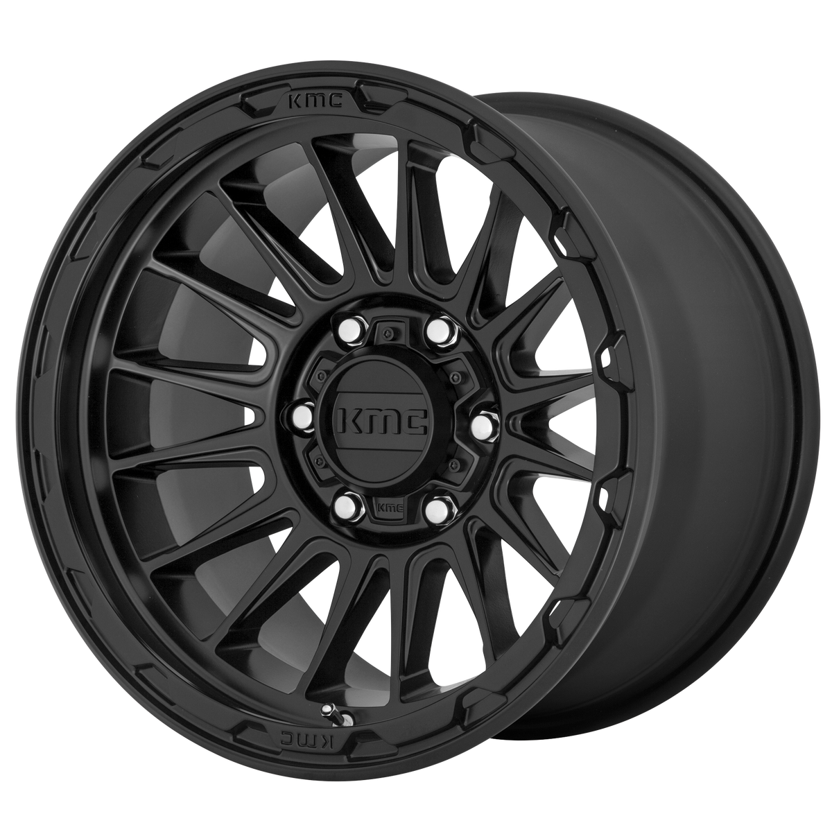 KMC Impact 17x8.5 Satin Black wheel