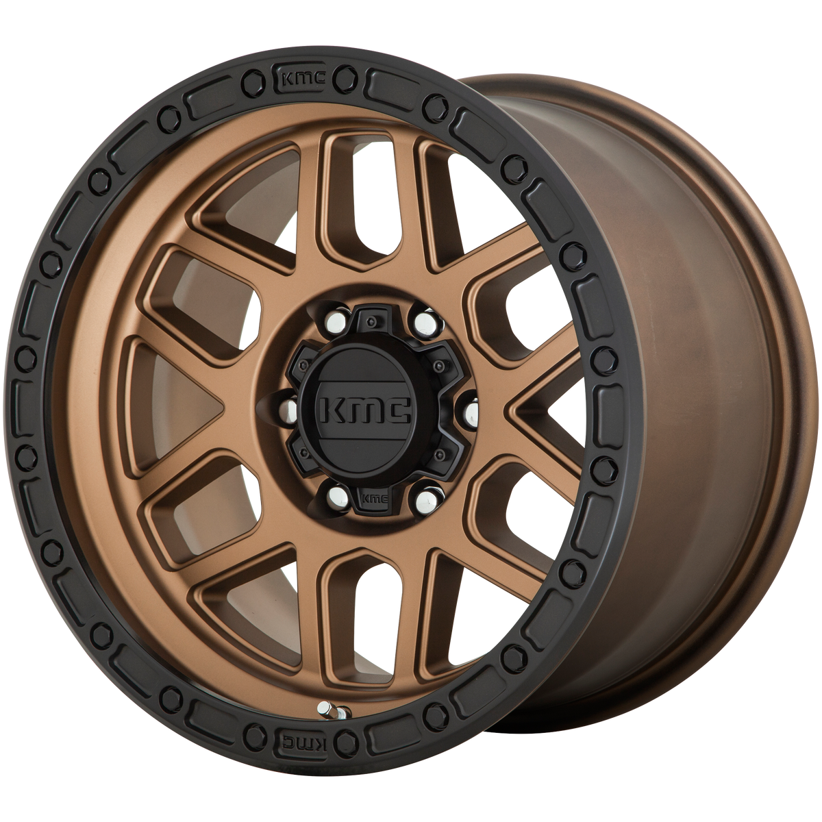 KMC Mesa 18x9 Matte Bronze W/ Black Lip wheel