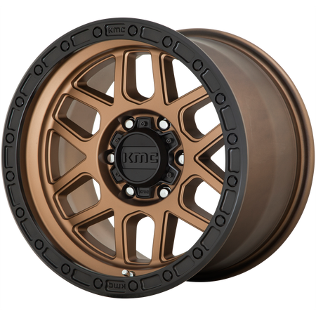 KMC Mesa 18x9 Matte Bronze W/ Black Lip wheel